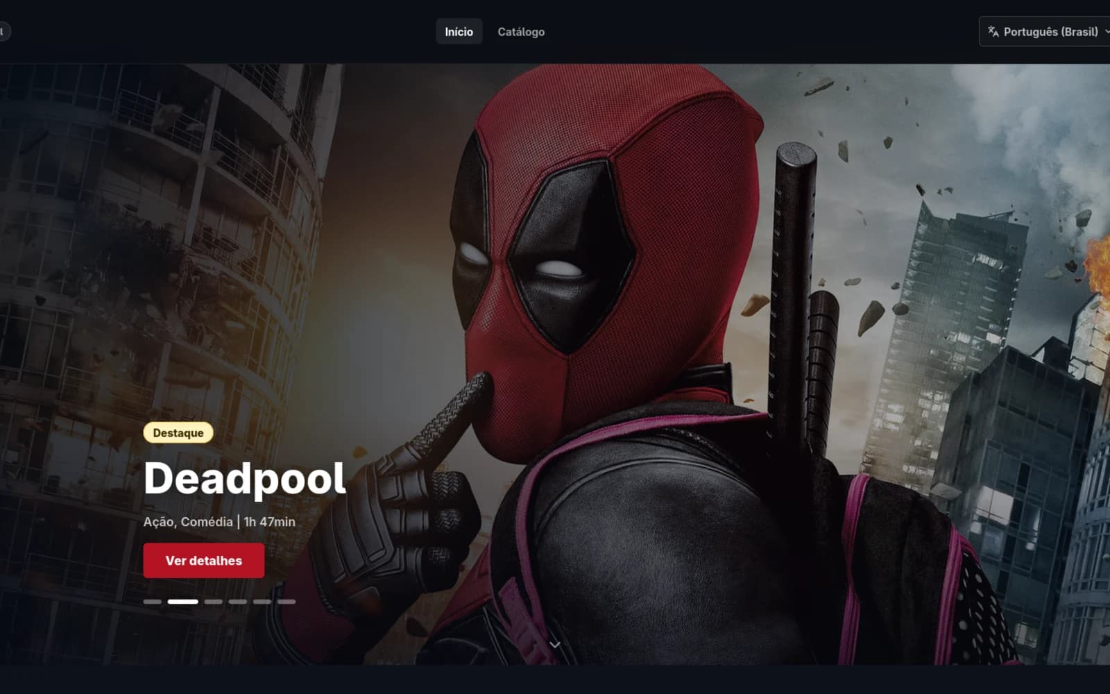 Catálogo de sessões do CinePrime, com pôsteres puxados da API do TMDB